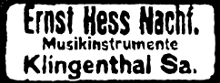 Ernst Hess guitar logo