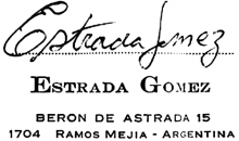 Francisco Estrada Gomez Guitar label