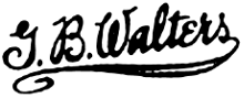 GB Walters guitar logo