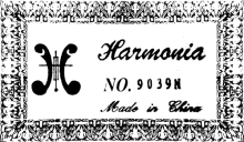 Harmonia acoustic guitar label
