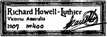 Richard Howell Guitar label