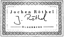 Jochen Röthel classical guitar label