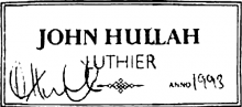 John Hullah Guitar label