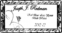 Jospeh Redman Guitar label