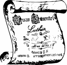 Juan Pimentel Ramirez classical guitar label