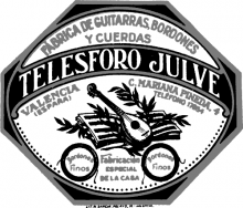 Telesforo Julve guitar label 1934-1944