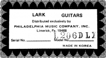 Lark Guitars logo