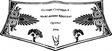 Marc-André Rousseau classical guitar label