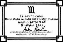 Andrea Marcellan classical guitar label