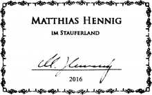 Matthias Hennig classical guitar label