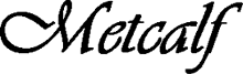Metcalf Guitars logo