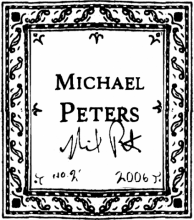 Michael Peters classical guitar label
