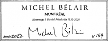 Michel Belair classical guitar label