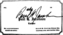 Paul Jacobson guitar label