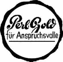 Perl Gold guitar label