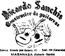 Ricardo Sanchis guitar label
