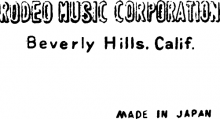 Rodeo Music Corporation guitar label