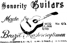 Sonority classical guitar label