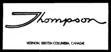Ted Thompson acoustic guitar label