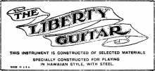 The Liberty Guitar label