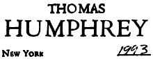Thomas Humphrey Guitar label