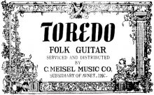 Toredo acoustic guitar label
