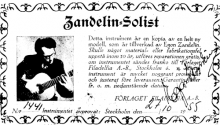 Zandelin classical guitar label