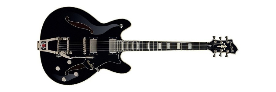 Hagstrom Tremar Viking Deluxe Electric Guitar Gloss Black
