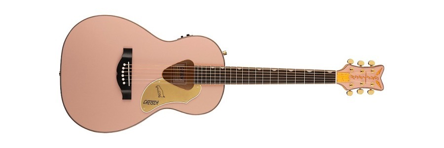 Gretsch Guitars G5021wpe Rancher Penguin Parlor Acoustic-Electric Guitar Shell Pink
