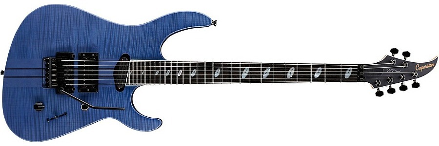 Caparison Guitars Tat Special Fm Electric Guitar Transparent Blue Berry