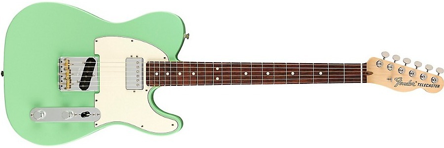 Fender American Performer Telecaster Hs Rosewood Fingerboard Electric Guitar Satin Seafoam Green