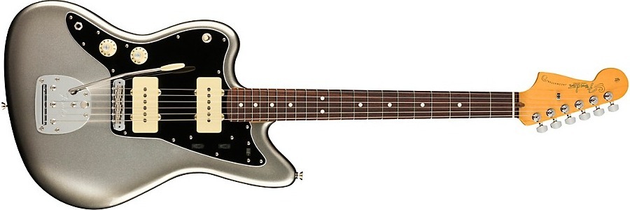 Fender American Professional Ii Jazzmaster Rosewood Fingerboard Left-Handed Electric Guitar Mercury