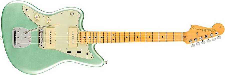 Fender American Professional Ii Jazzmaster Maple Fingerboard Left-Handed Electric Guitar Mystic Surf Green