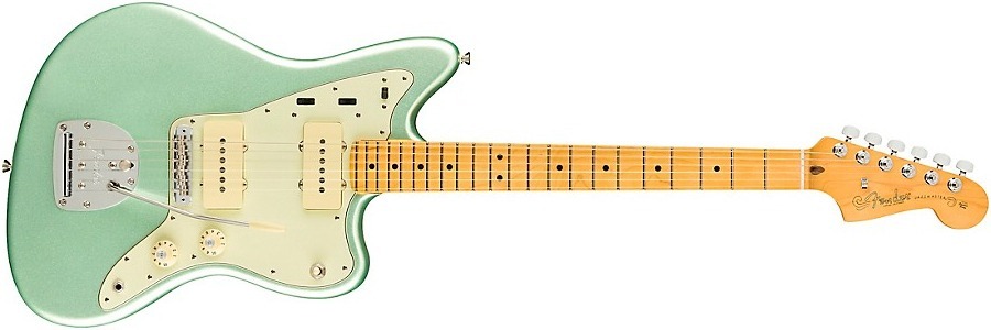Fender American Professional Ii Jazzmaster Maple Fingerboard Electric Guitar Mystic Surf Green