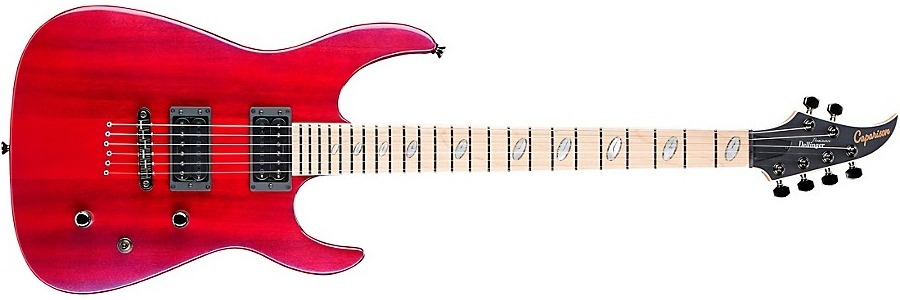 Caparison Guitars Dellinger Ii Fx Prominence Mf Electric Guitar Transparent Spectrum Red