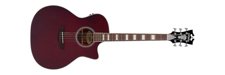 D'angelico Premier Series Gramercy Cs Cutaway Orchestra Acoustic-Electric Guitar Wine Red