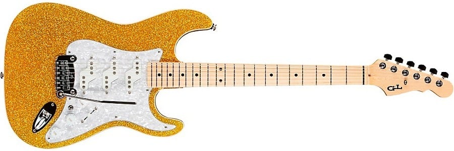 G&L Gc Limited-Edition Usa Comanche Electric Guitar Gold Flake