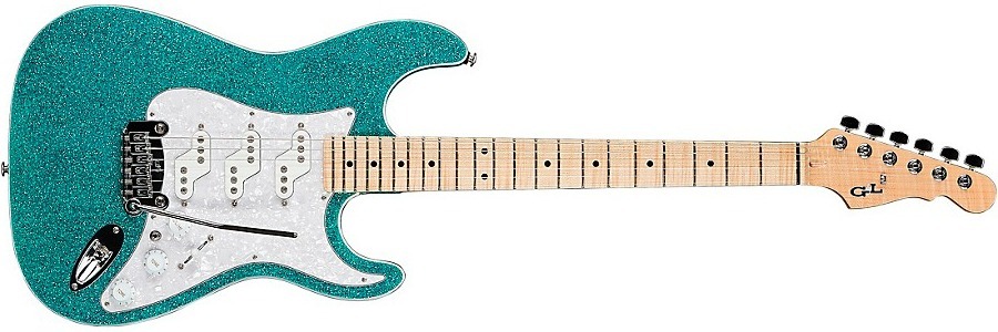 G&L Gc Limited-Edition Usa Comanche Electric Guitar Turquoise Flake