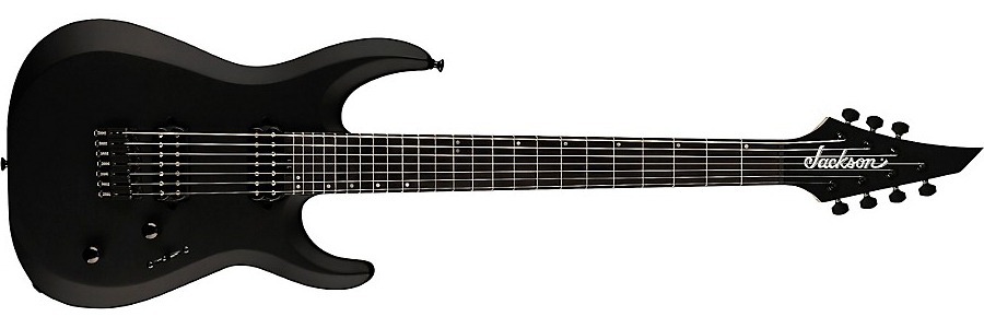 Jackson Pro Plus Series Dk Mdk7p Ht 7-String Electric Guitar Satin Black