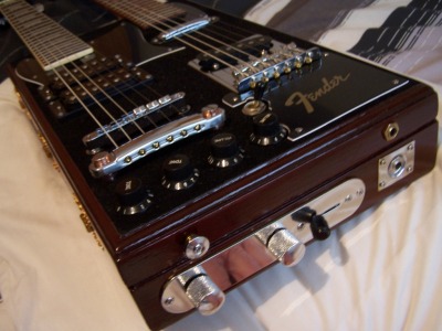 Bingham twin neck cigarbox guitar