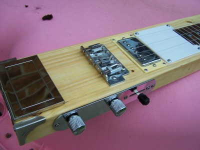 Bingham 3 string Lap Steel Guitar, controls and pickup