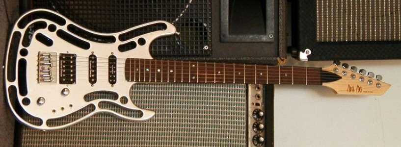 Abel Axe aluminium bodied electric guitar 2001