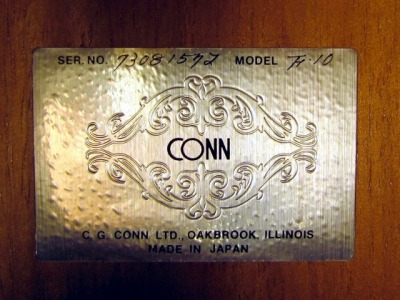 Conn F-10 Label