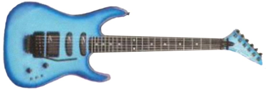 Dean Eighty Eight electric guitar in blue purpleburst finish
