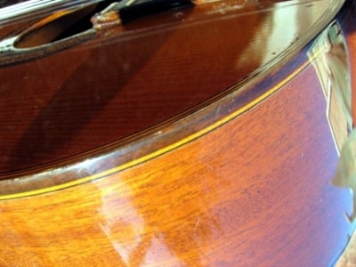 Yamaha G-231 classical guitar, body binding