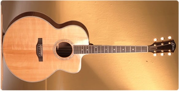 L Benito Jumbo Acoustic with Cutaway
