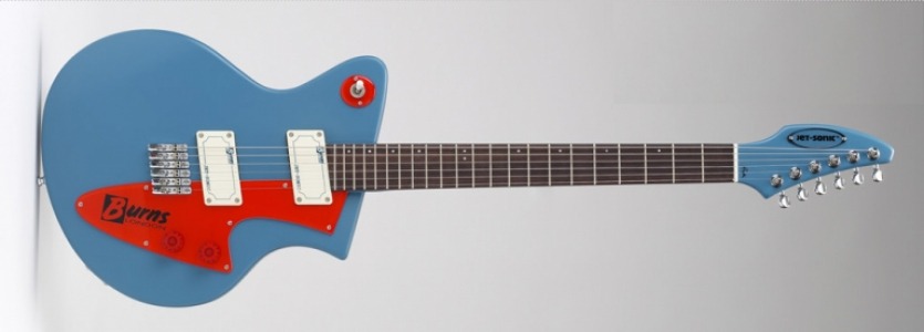 Burns JetSonic blue with red pickguard     