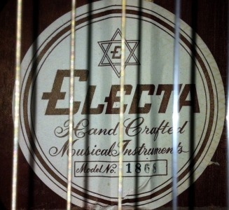 Electa Classical Guitar label