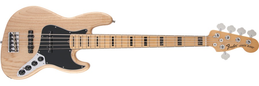 Fender American Deluxe Jazz Bass V (5-string) Ash bass guitars