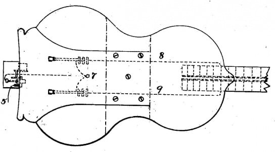 George Breed Electrical Guitar Back Plate